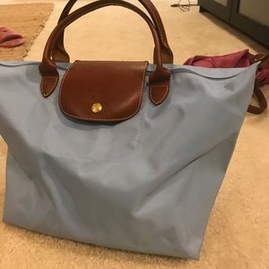 Large Blue Longchamp Tote